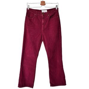 The GREAT 28 western crop maroon corduroys Pants